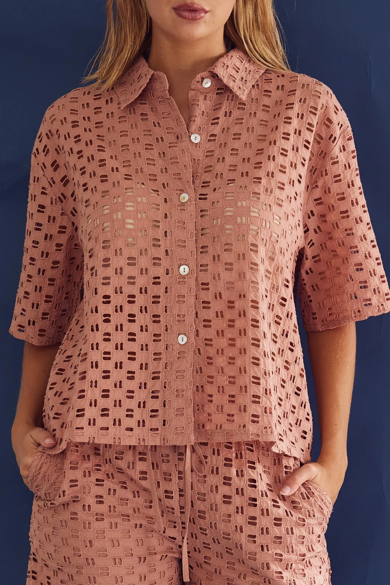 Kealy Shirt Terracotta sold by Noella Fashion