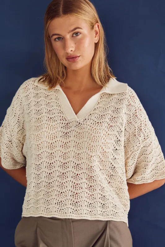 Lee Knit Ivory sold by Noella Fashion