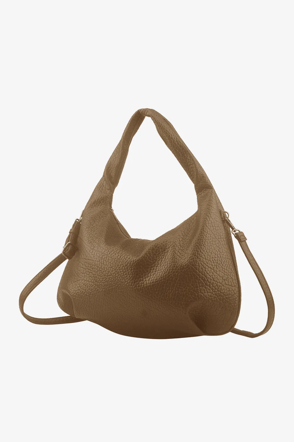 Peony Hobo Bag Coffee sold by Noella Fashion product image thumbnail 2