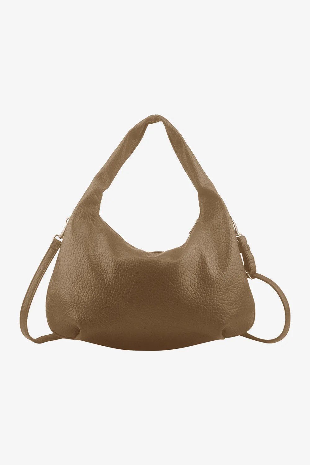Peony Hobo Bag Coffee sold by Noella Fashion product image thumbnail 3