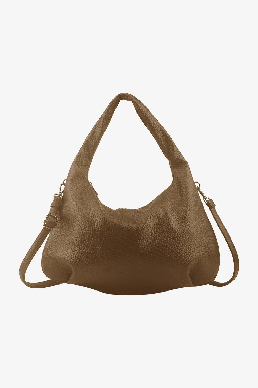 Peony Hobo Bag Coffee sold by Noella Fashion