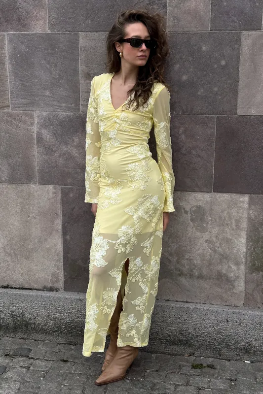 Kameyella C Dress Butter Yellow sold by Noella Fashion