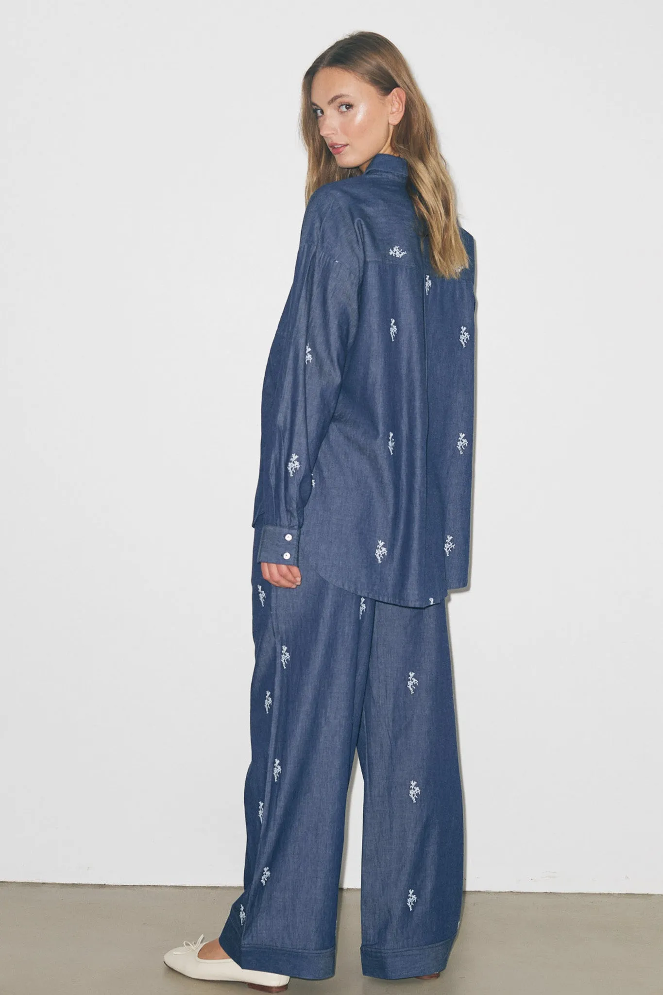 Samira Pants Dark Blue Wash sold by Noella Fashion