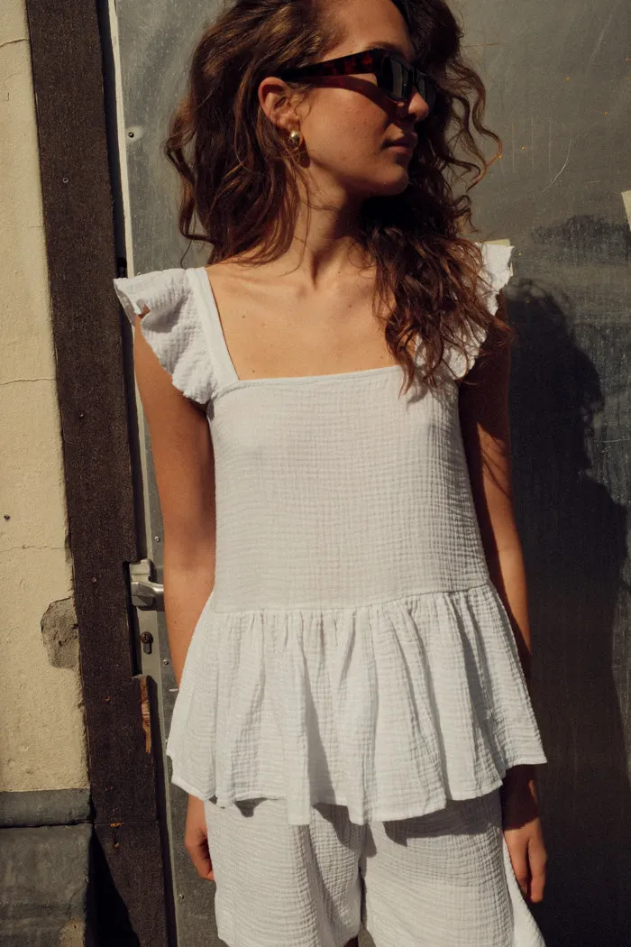 Lina Top White sold by Noella Fashion product image thumbnail 3