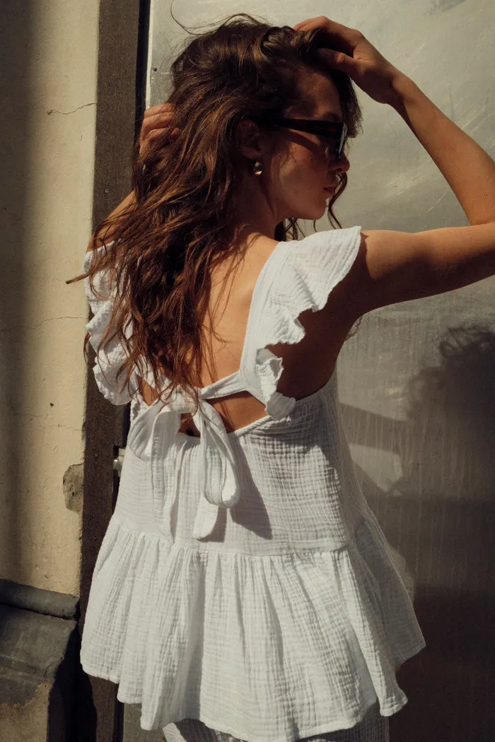 Lina Top White sold by Noella Fashion