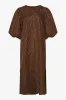 Reno Pastis Long Dress Chocolate sold by Noella Fashion