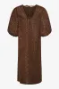 Reno Pastis Long Dress Chocolate sold by Noella Fashion