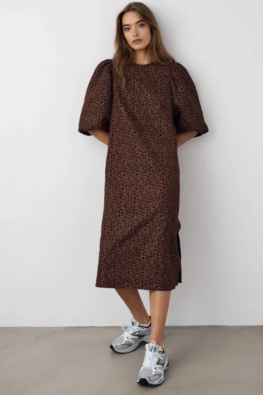 Reno Pastis Long Dress Chocolate sold by Noella Fashion