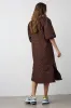 Reno Pastis Long Dress Chocolate sold by Noella Fashion
