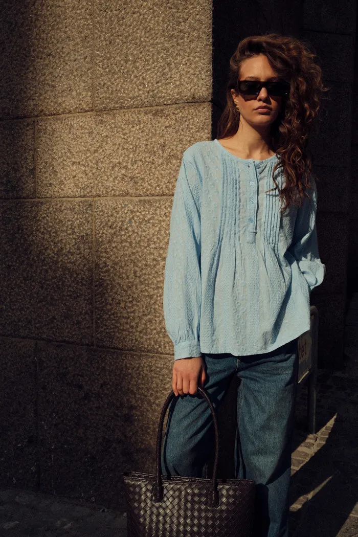 Laxmi Blouse Light Blue sold by Noella Fashion product image thumbnail 2