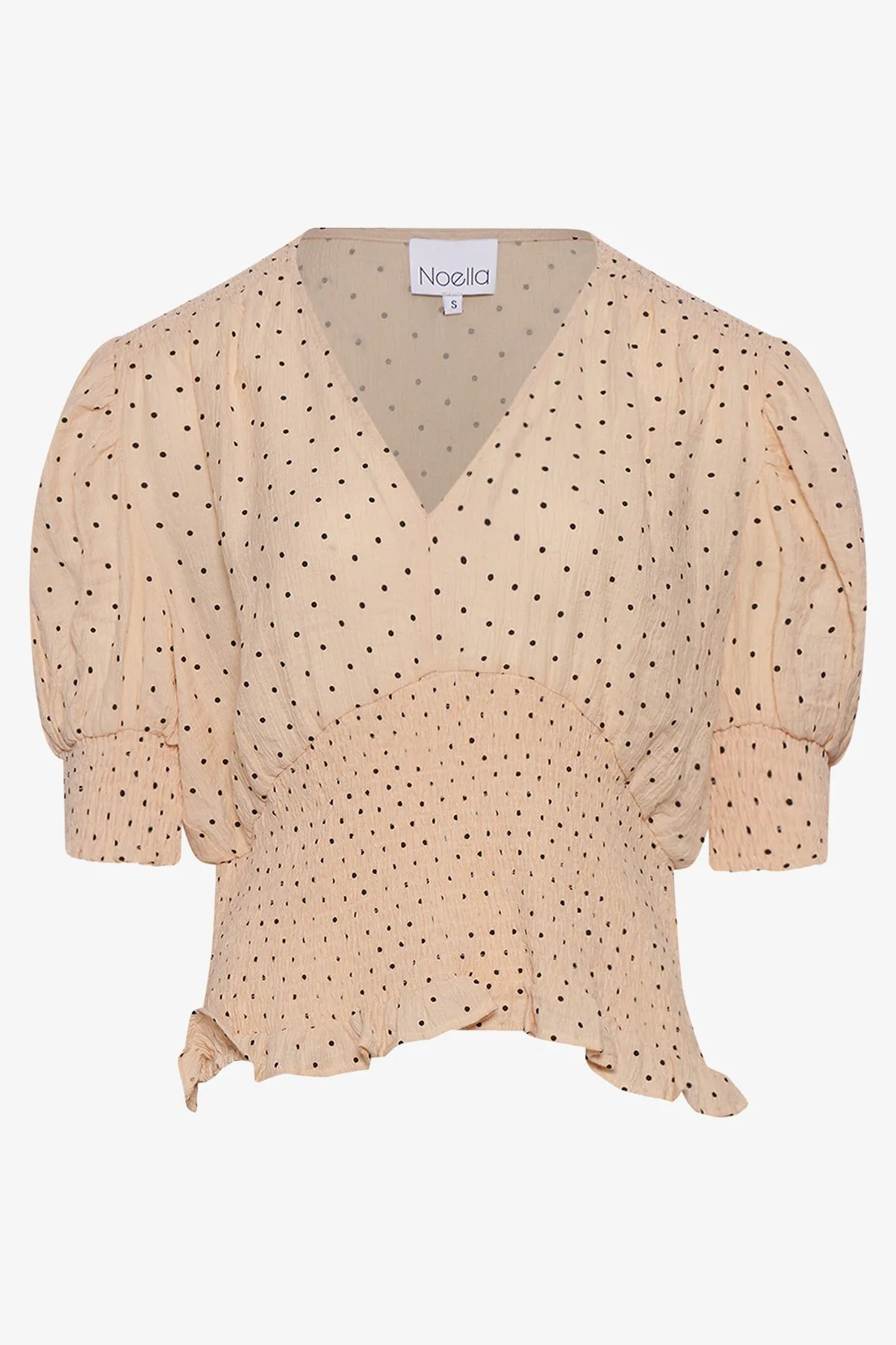 Shyanna Blouse Cream/Black Dot sold by Noella Fashion