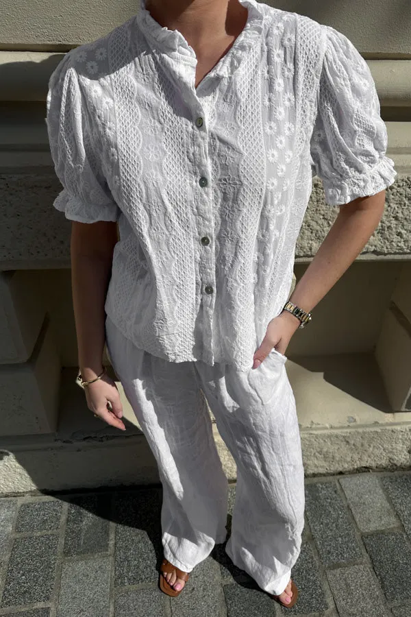 Luma Blouse White sold by Noella Fashion