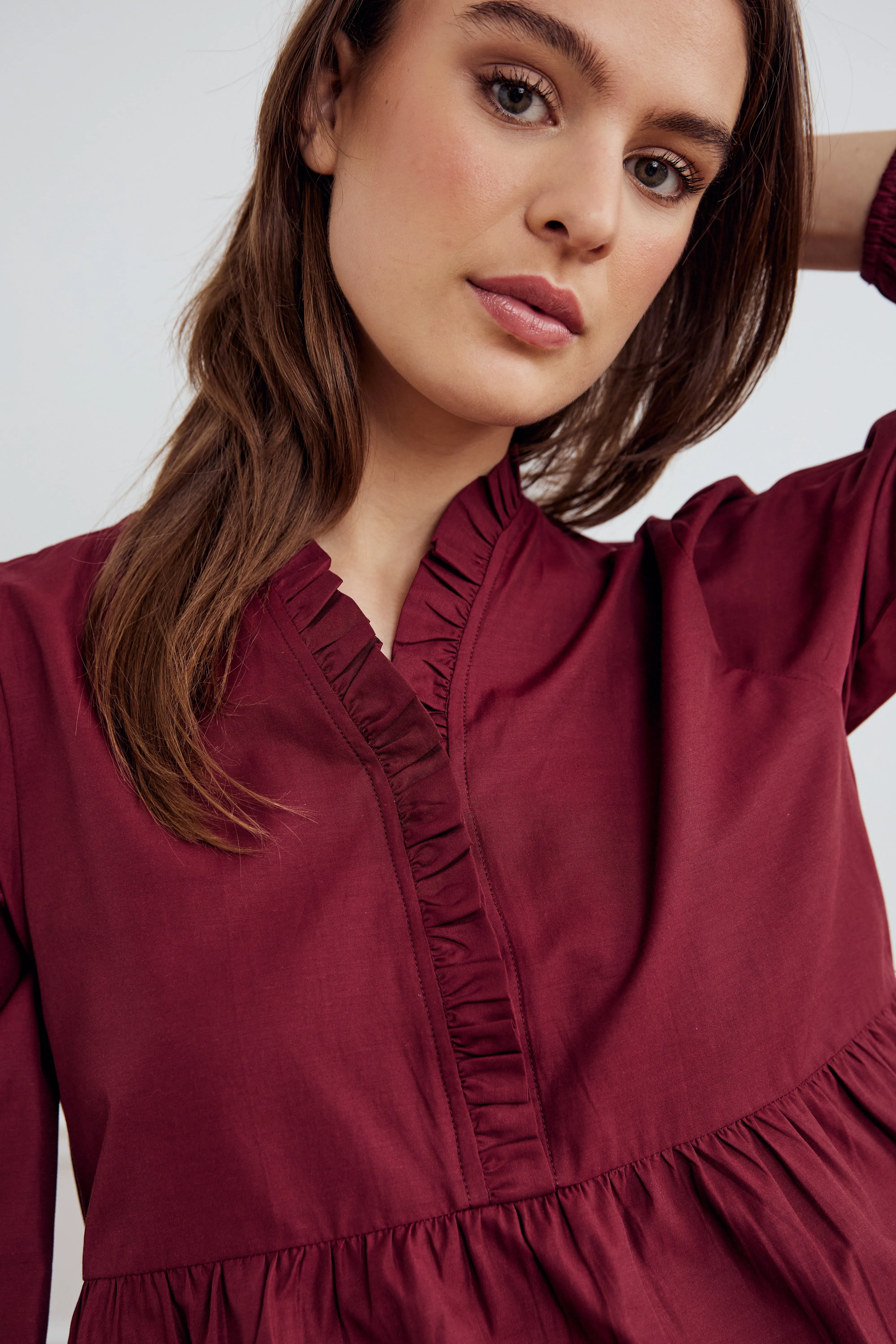Matti Blouse Dusty Mahogany sold by Noella Fashion product image thumbnail 2