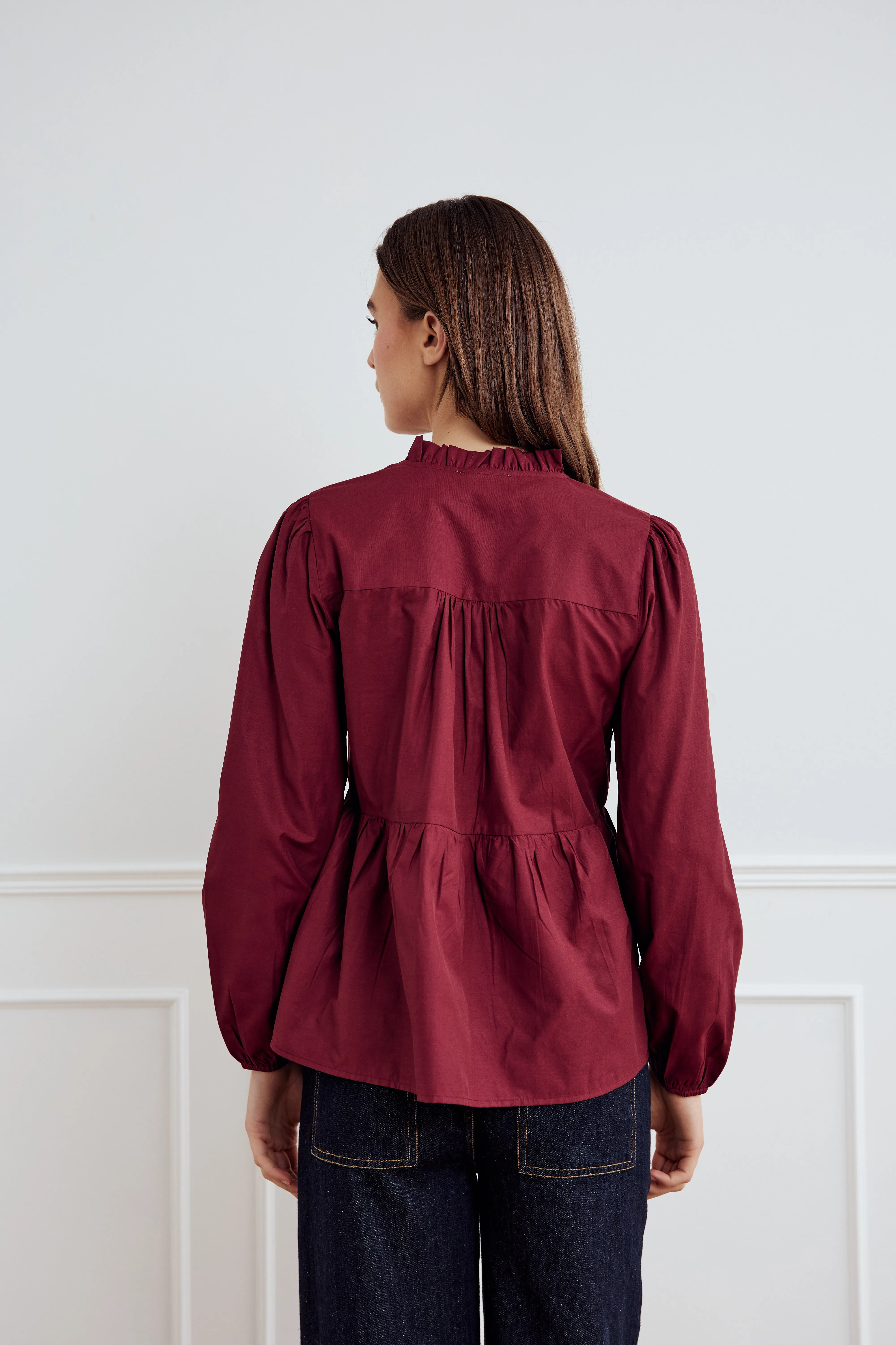 Matti Blouse Dusty Mahogany sold by Noella Fashion product image thumbnail 3