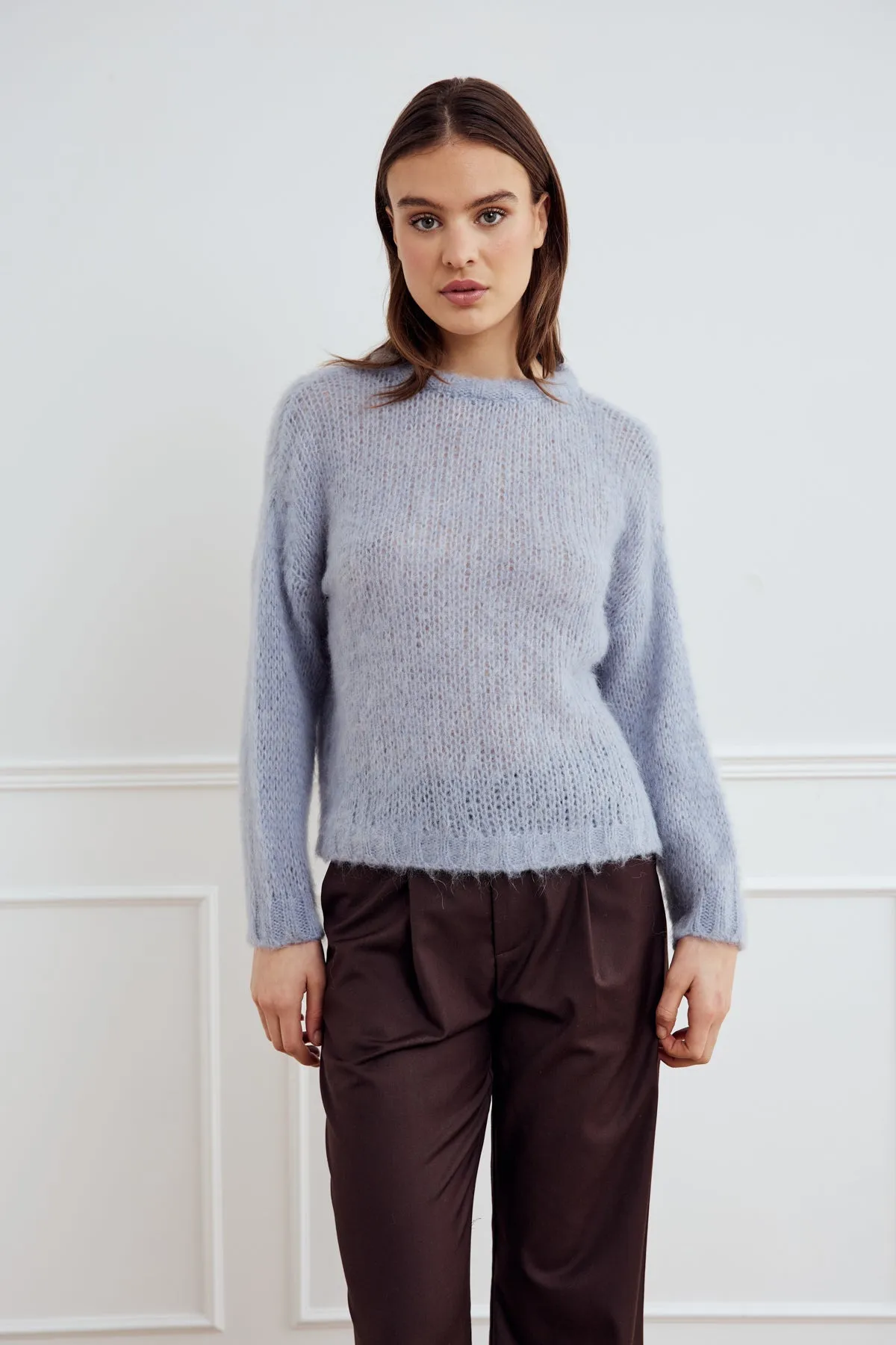 Delta Strik Sweater Dove Blue sold by Noella Fashion product image thumbnail 2