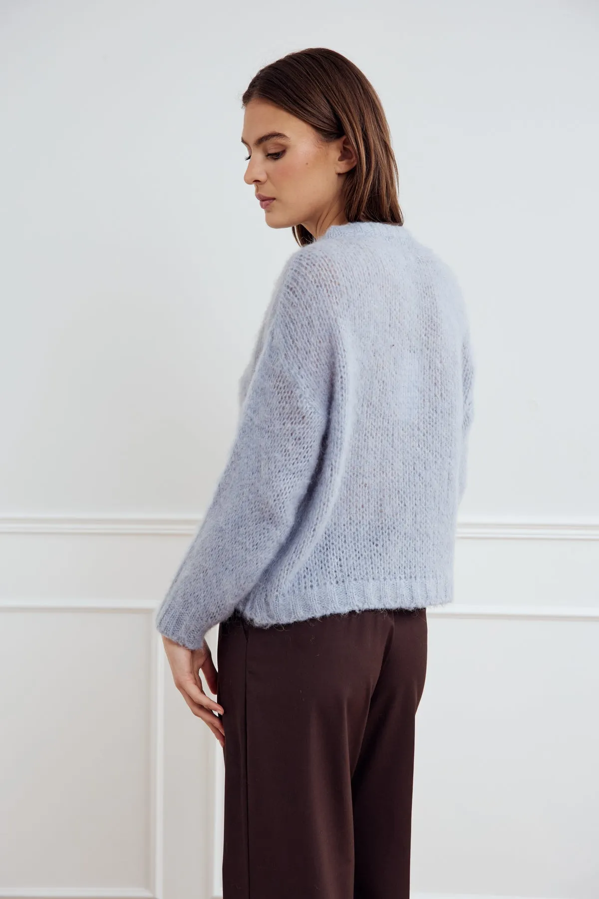 Delta Strik Sweater Dove Blue sold by Noella Fashion product image thumbnail 4