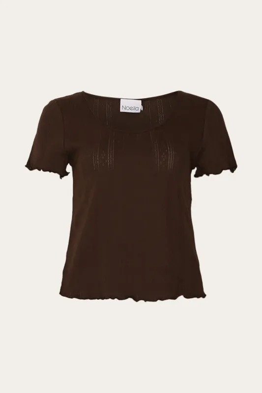 Julietta Top Chocolate sold by Noella Fashion