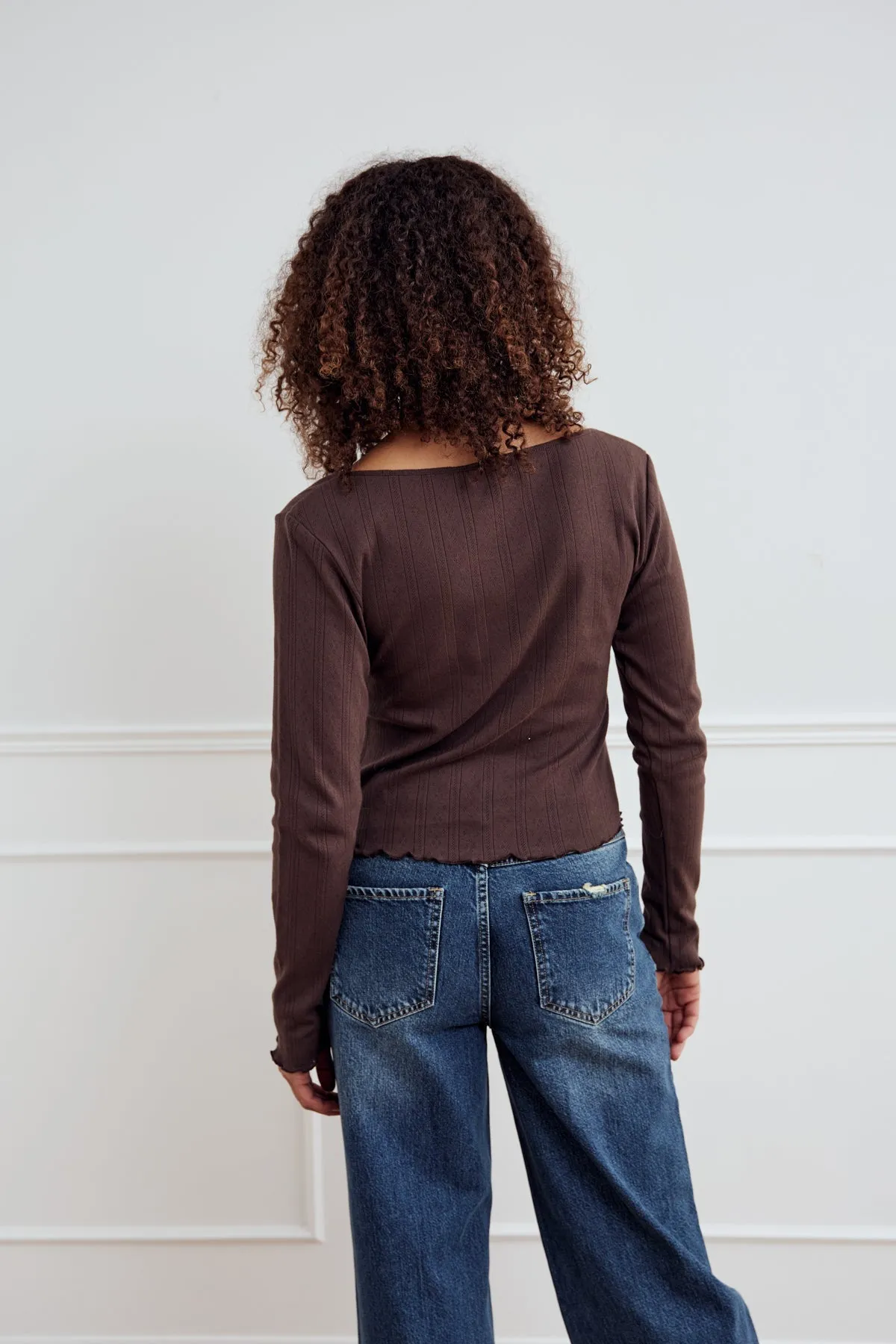 Karmia Top Chocolate sold by Noella Fashion product image thumbnail 3