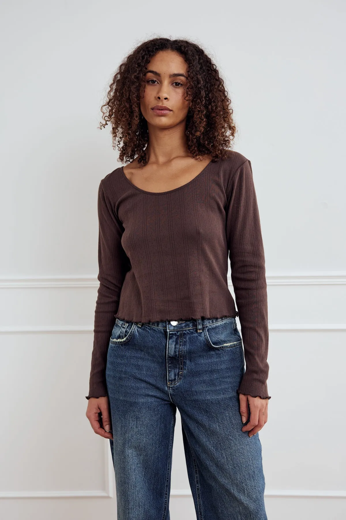 Karmia Top Chocolate sold by Noella Fashion