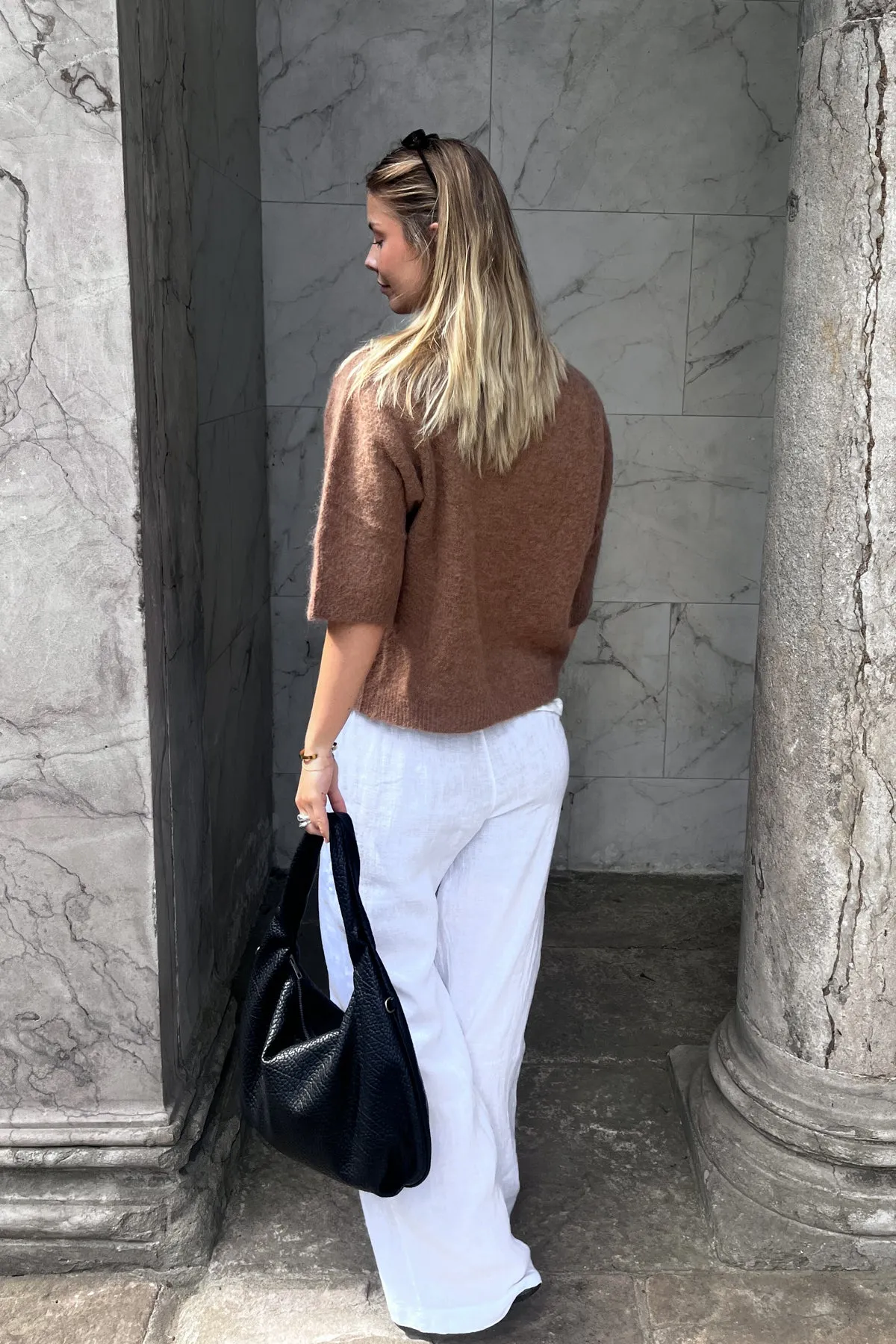 Kae SS Knit Cardigan Timber Brown sold by Noella Fashion product image thumbnail 3