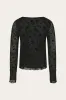 Lucille Top Clarity Black Print sold by Noella Fashion