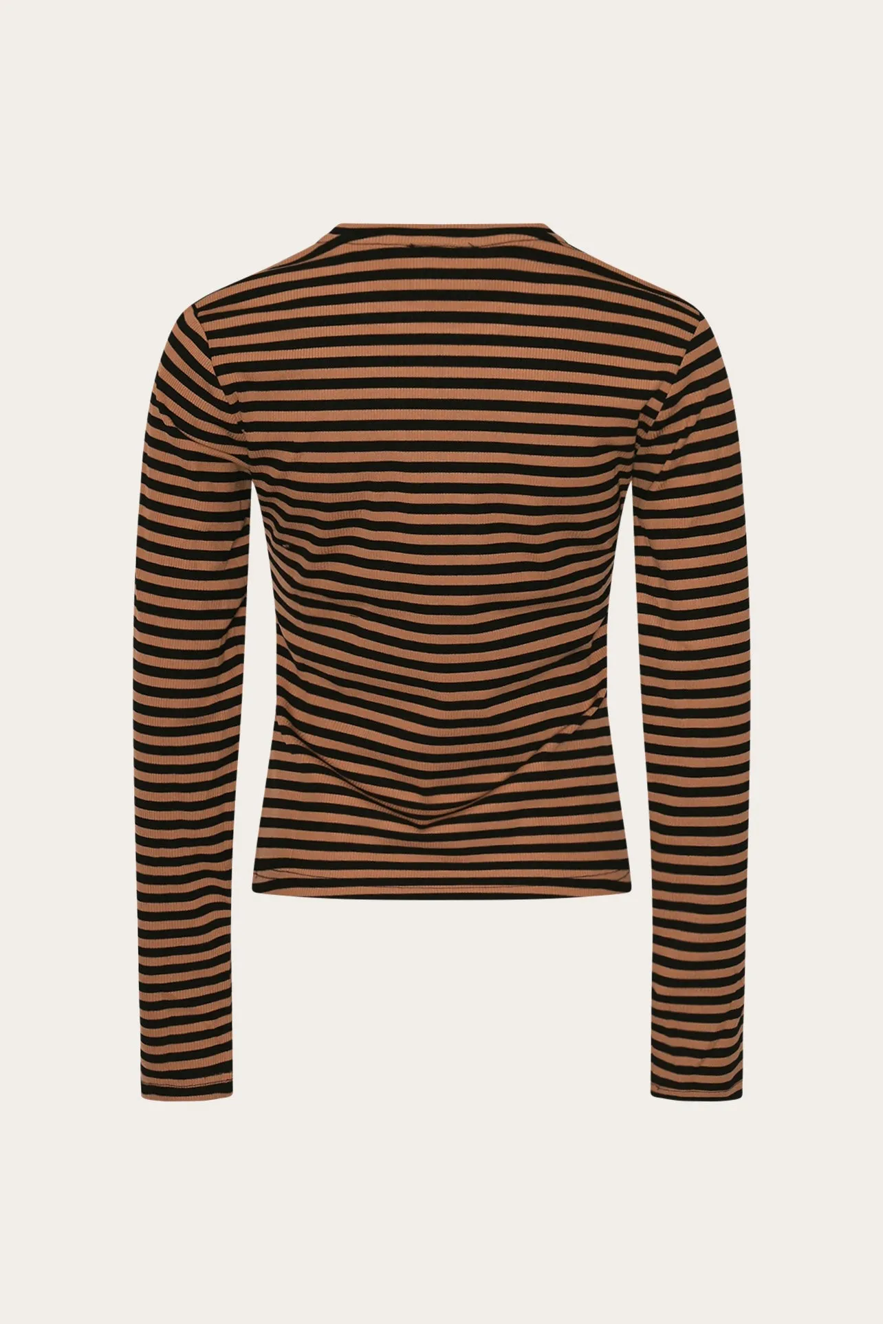 Luana Top Dark Sand Black Stripe sold by Noella Fashion product image thumbnail 5