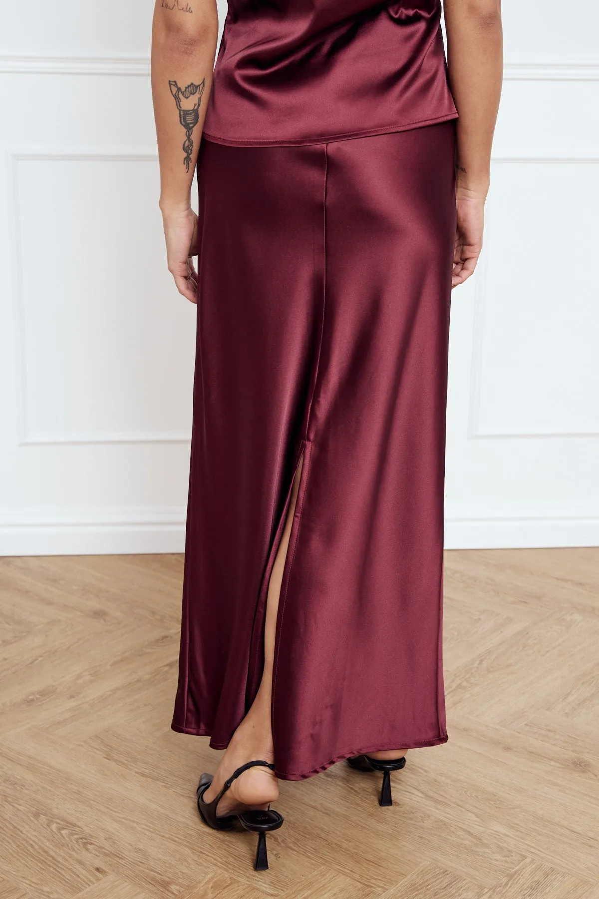 Leonora Skirt Dusty Mahogany sold by Noella Fashion product image thumbnail 2