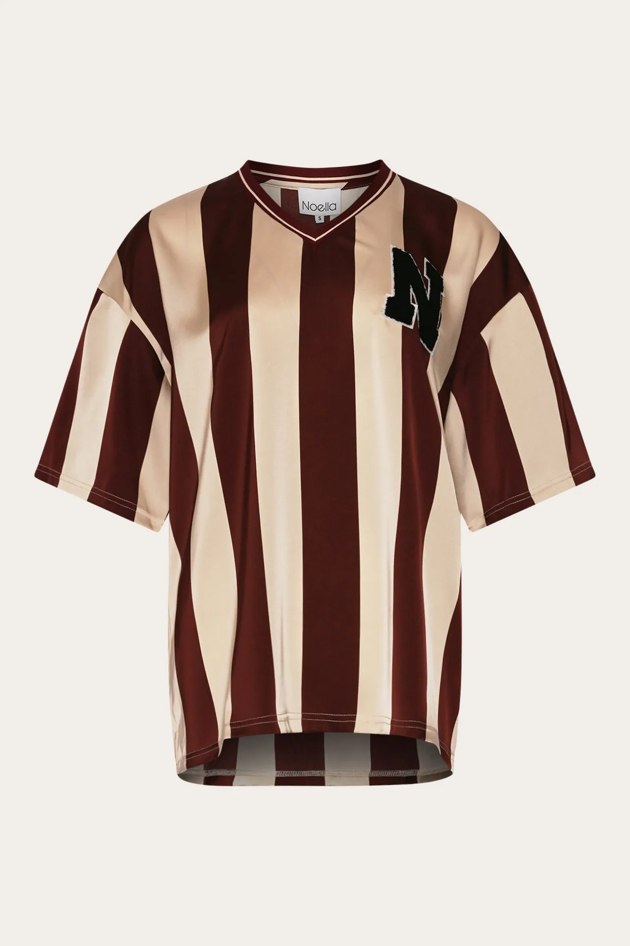 Lucena Blouse Mahogany Ivory Stripe sold by Noella Fashion product image thumbnail 5