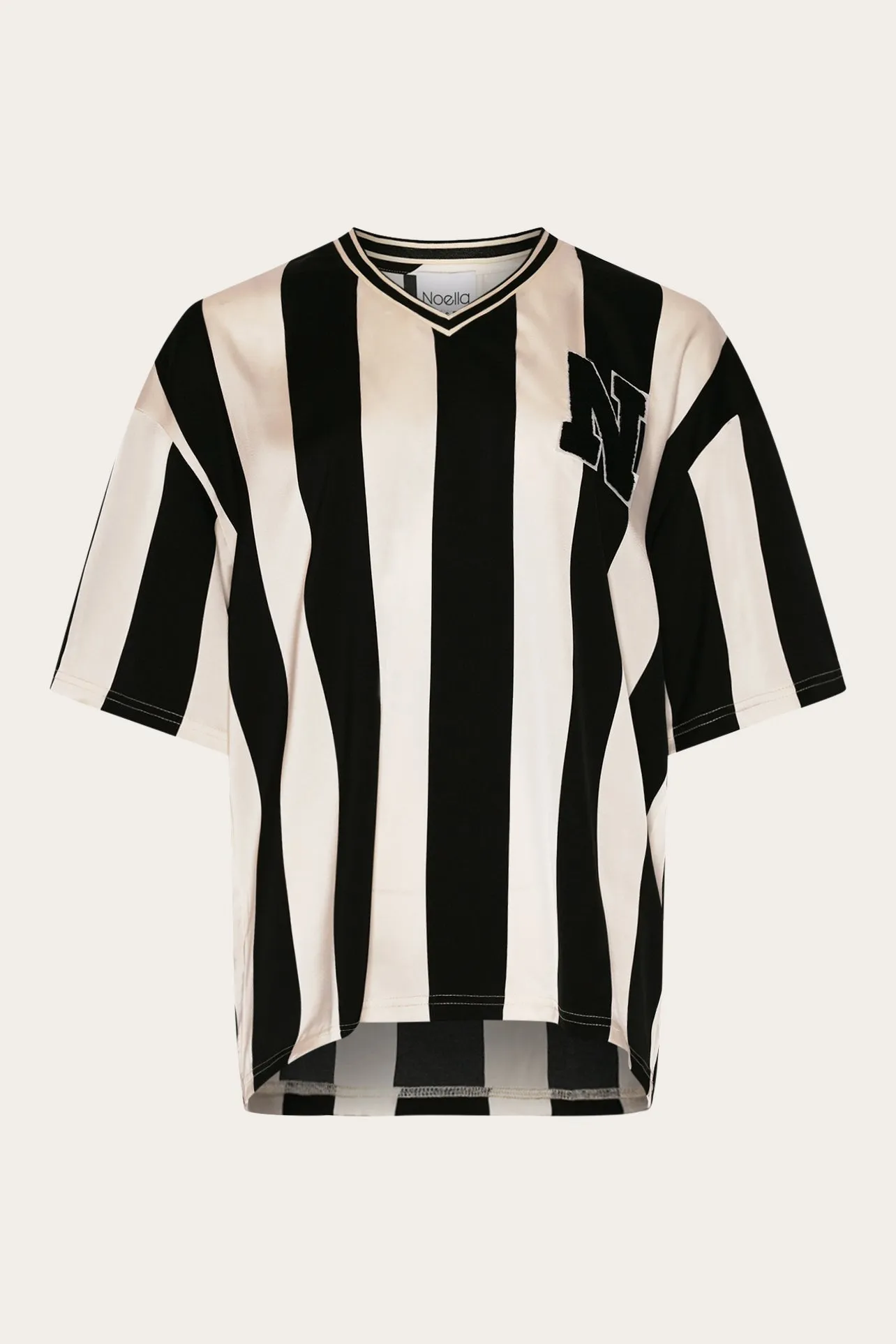 Lucena Blouse Black Ivory Stripe sold by Noella Fashion product image thumbnail 2