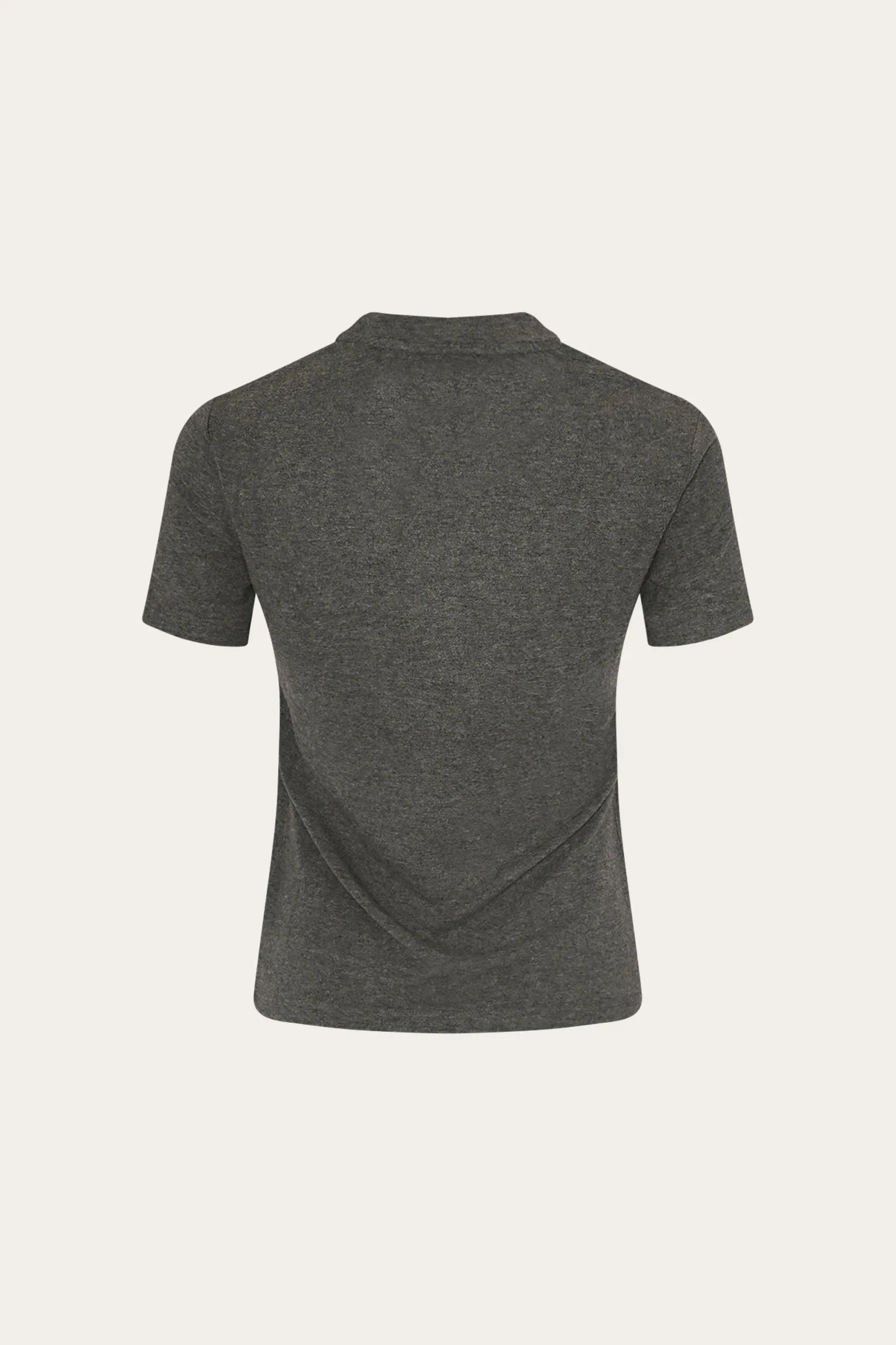 Lidie SS Top Dark Grey Melange sold by Noella Fashion product image thumbnail 2