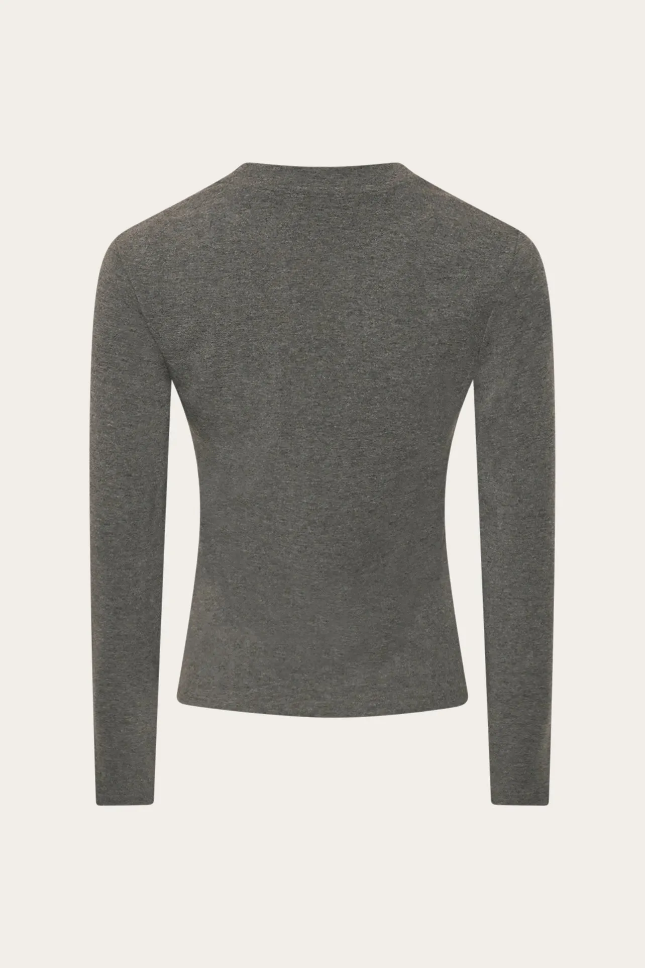Lidie LS Top Dark Grey Melange sold by Noella Fashion product image thumbnail 2