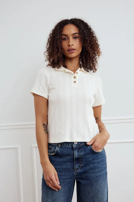 Lenni Top Ivory sold by Noella Fashion