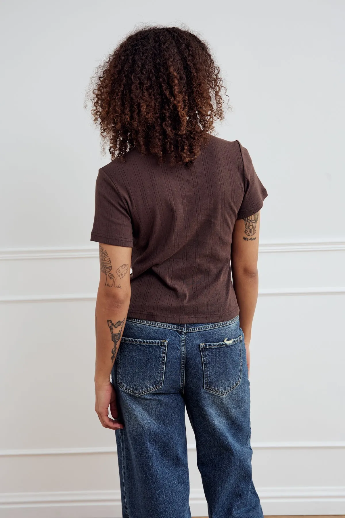 Lenni Top Chocolate sold by Noella Fashion product image thumbnail 3