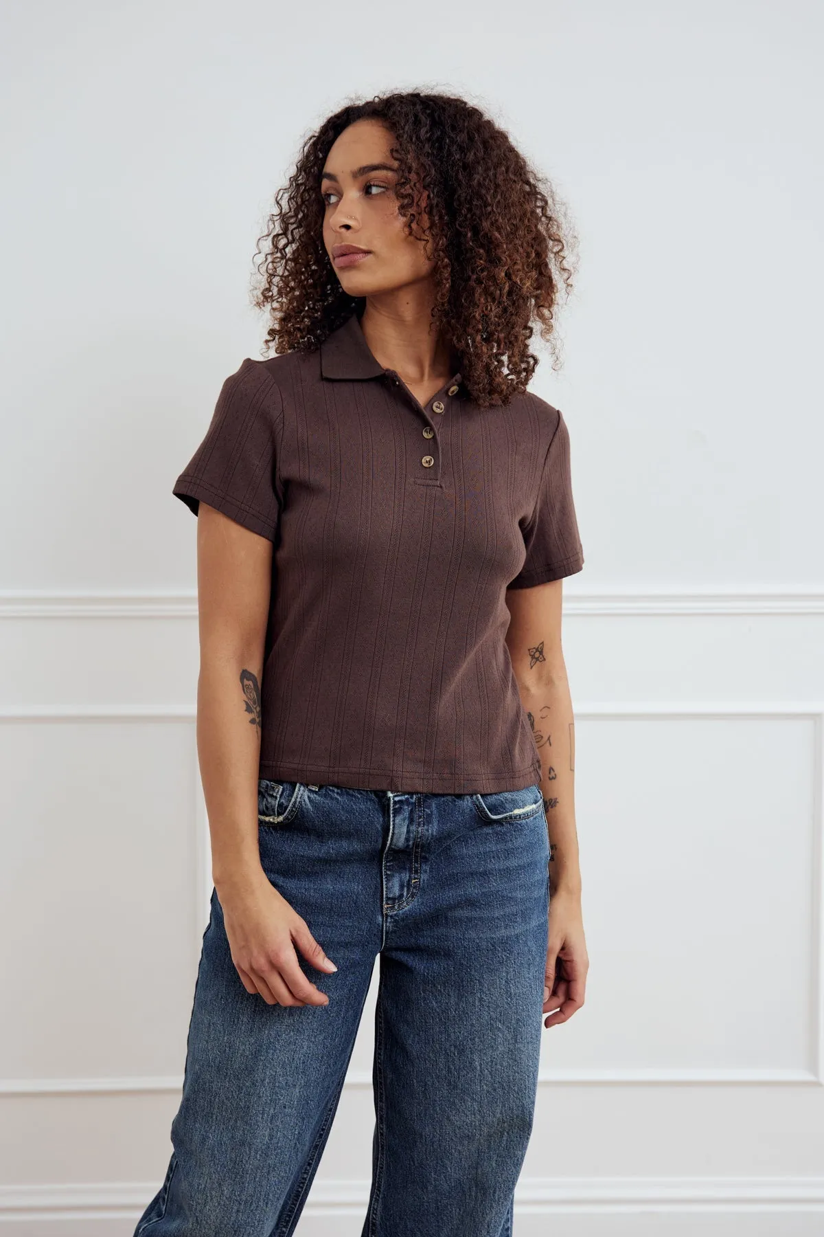 Lenni Top Chocolate sold by Noella Fashion product image thumbnail 2