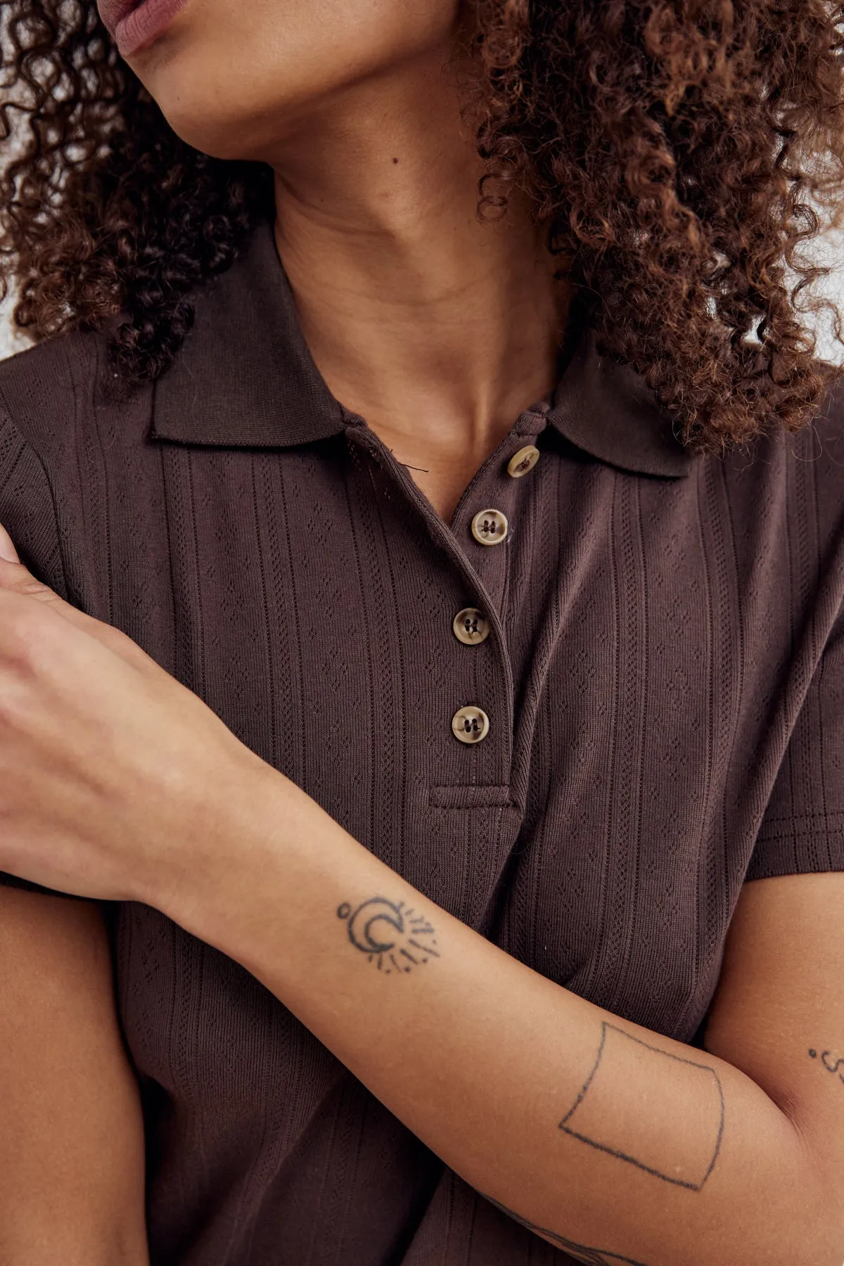 Lenni Top Chocolate sold by Noella Fashion