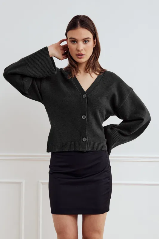 Lenyx Knit Cardigan Black sold by Noella Fashion