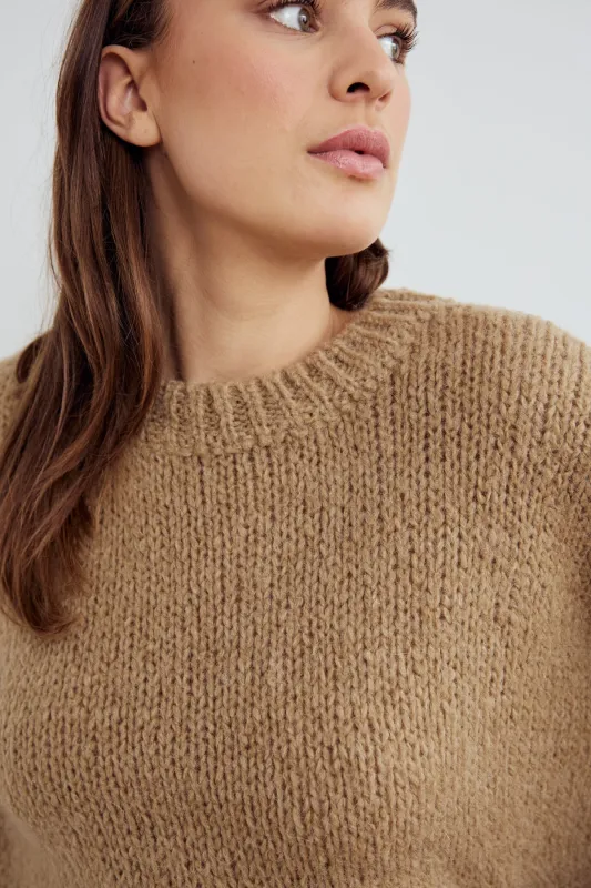 Juno knit Nature Brown sold by Noella Fashion