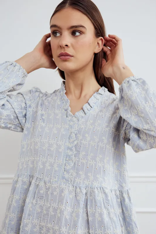 Matti Blouse Air Blue sold by Noella Fashion