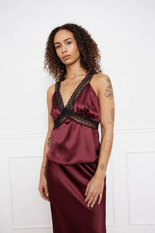 Laurentina Blouse Dusty Mahogany sold by Noella Fashion