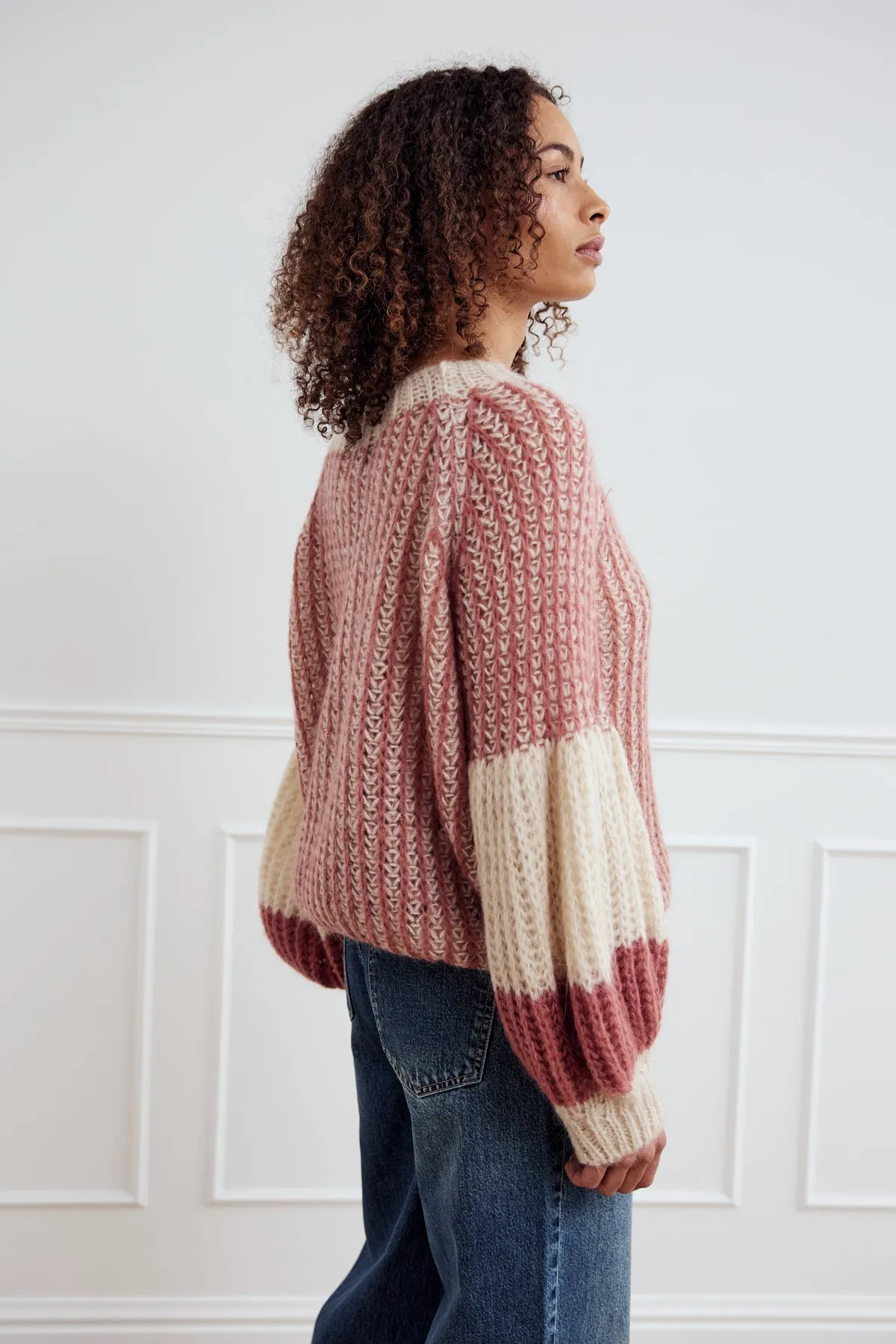 Liana Knit Sweater Rose Cream sold by Noella Fashion product image thumbnail 3