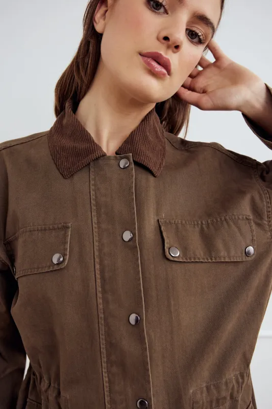 Lexy Jacket Washed Morel sold by Noella Fashion