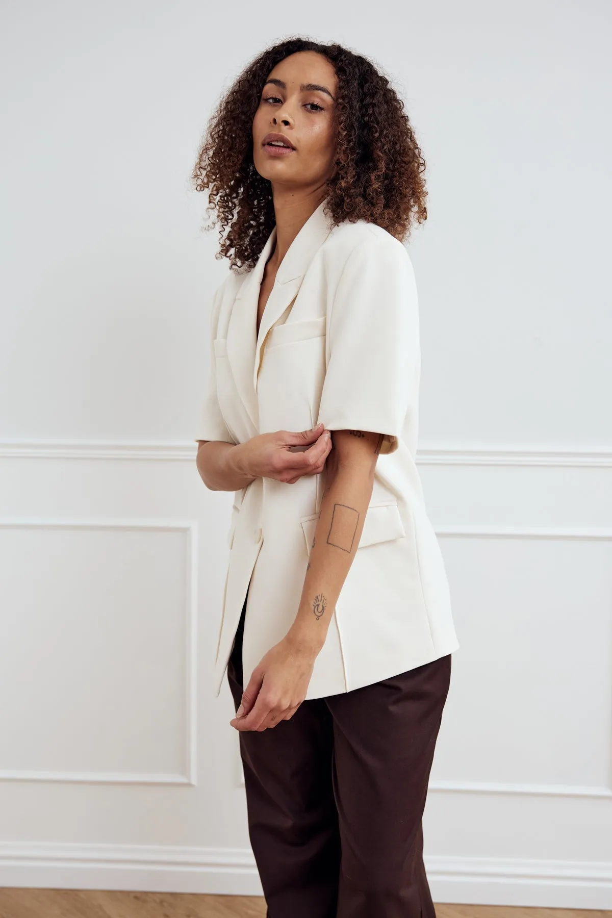 Leanne Blazer White sold by Noella Fashion product image thumbnail 3