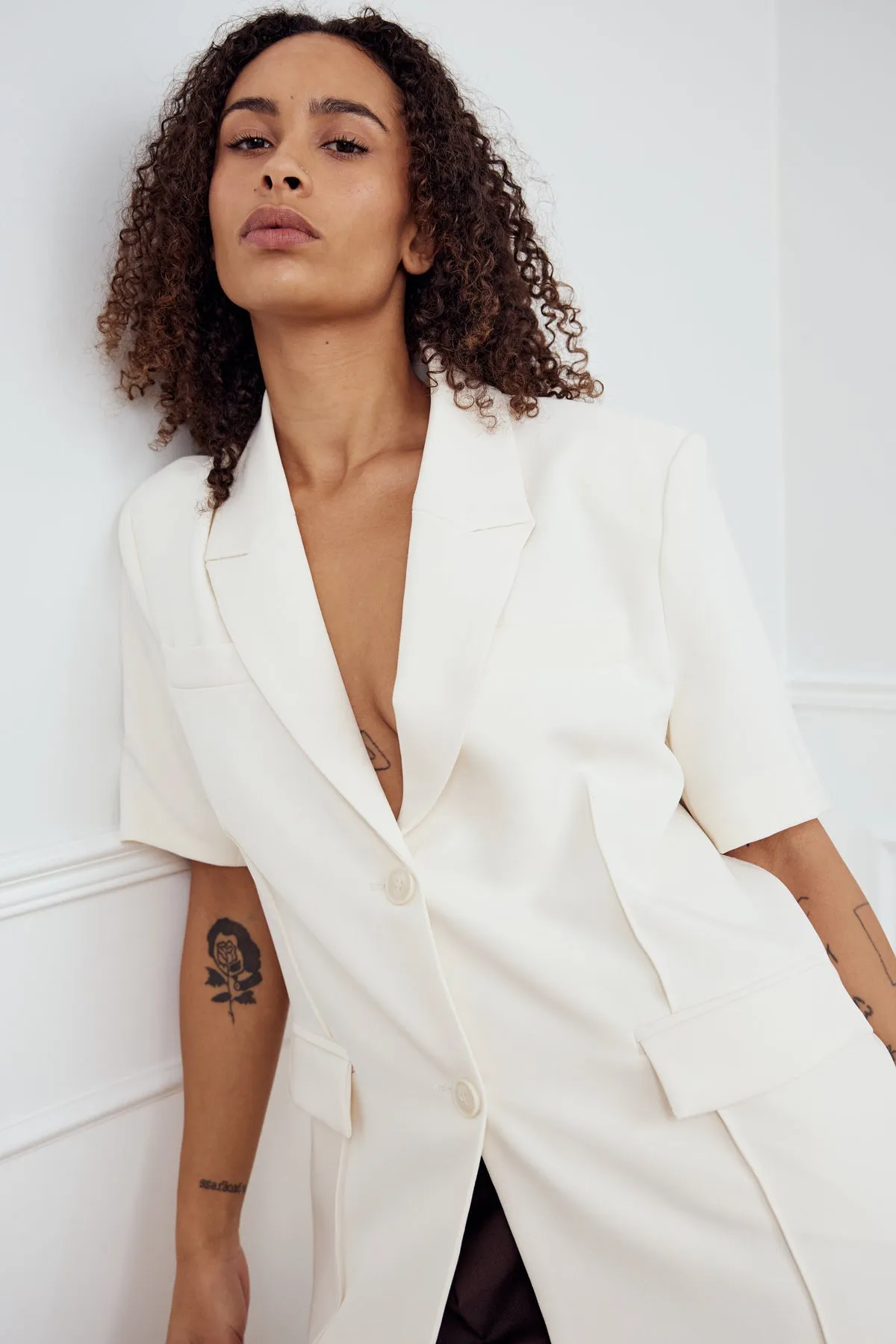 Leanne Blazer White sold by Noella Fashion product image thumbnail 2