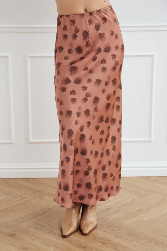 Leonora Skirt Cosette Rust Print sold by Noella Fashion