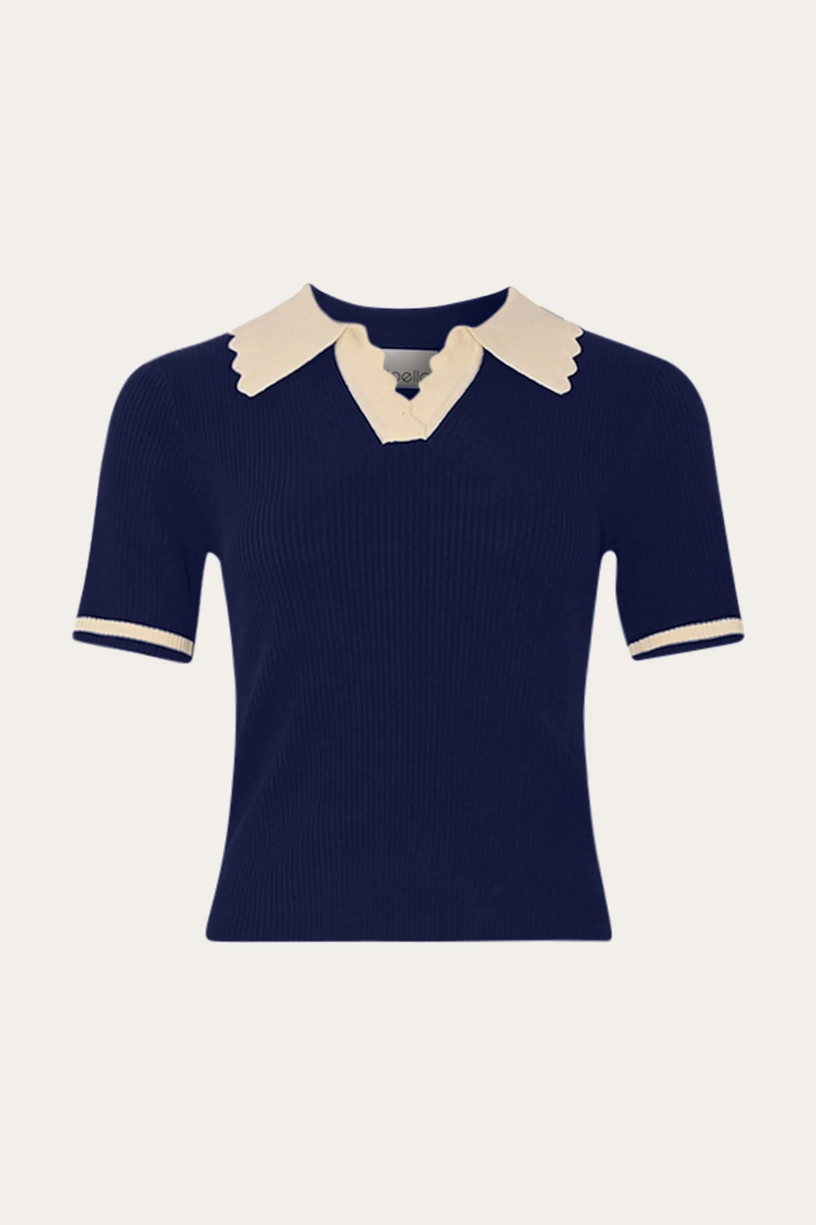 Lilo Polo Knit Navy Sugar Combo sold by Noella Fashion product image thumbnail 5