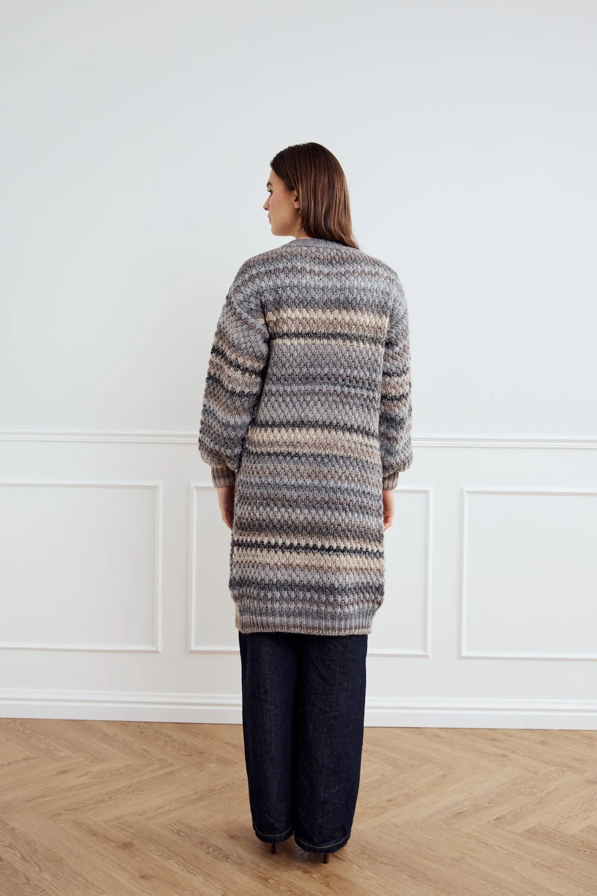 Gio Knit Cardigan Light Grey Mix sold by Noella Fashion product image thumbnail 3