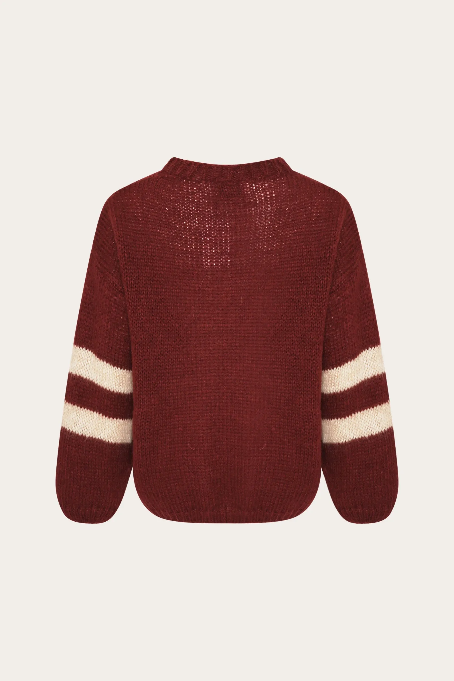 Ninety-Two Knit Bordeaux Ivory sold by Noella Fashion product image thumbnail 2