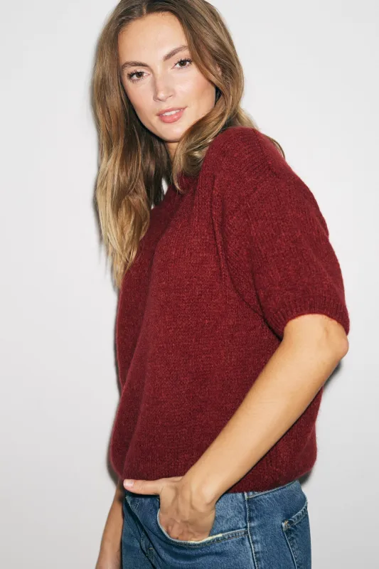 Mimi Knit Jumper Dusty Mahogany sold by Noella Fashion