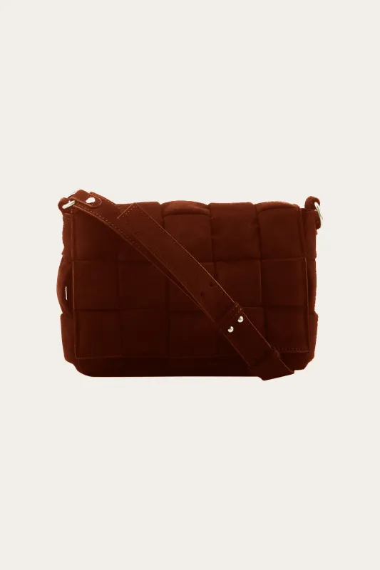 Brick Bag Burgundy sold by Noella Fashion