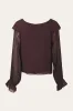 Leiana Blouse Winetasting sold by Noella Fashion